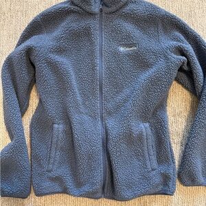 Columbia Slate Blue Sherpa Boucle Fleece Jacket